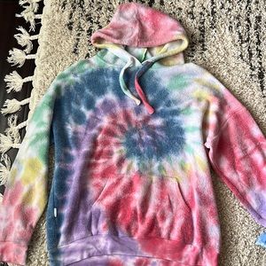 Soft serve tie dye hoodie, medium